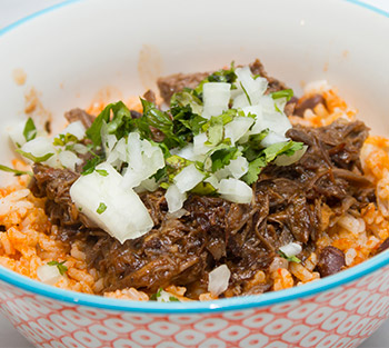Delicious Mexican rice from Burgers and Taco